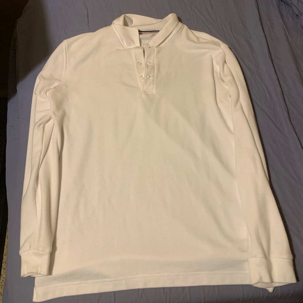 French Toast Long Sleeved Polo Shirt